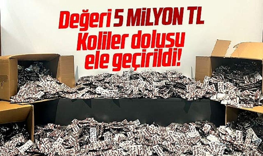 Samsun'da narkotik operasyonu! 5 milyon TL'lik sentetik ecza ele geçirildi