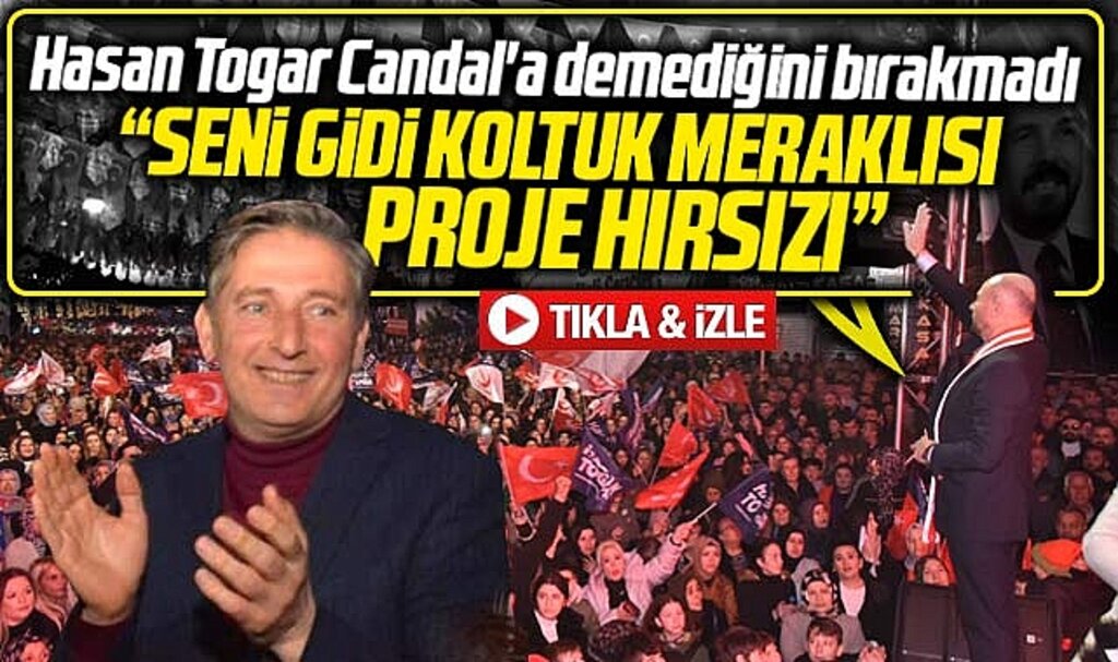 Samsun'da Tekkeköy Belediye Başkanı Hasan Togar, Mustafa Candal'ı topa tuttu