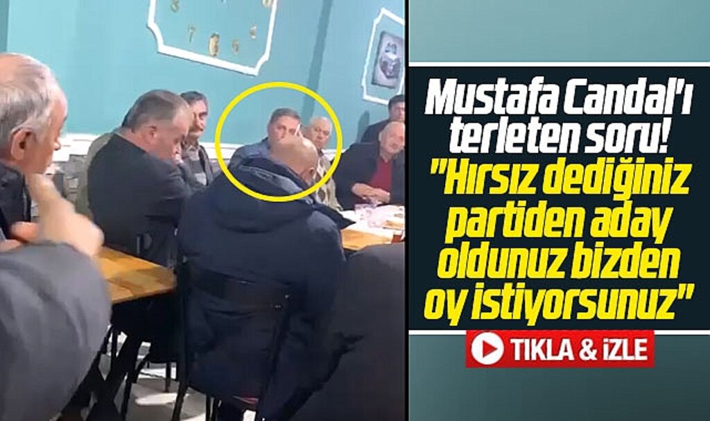 Samsun Tekkeköy'de Mustafa Candal'ı seçmenden terleten hırsız sorusu!