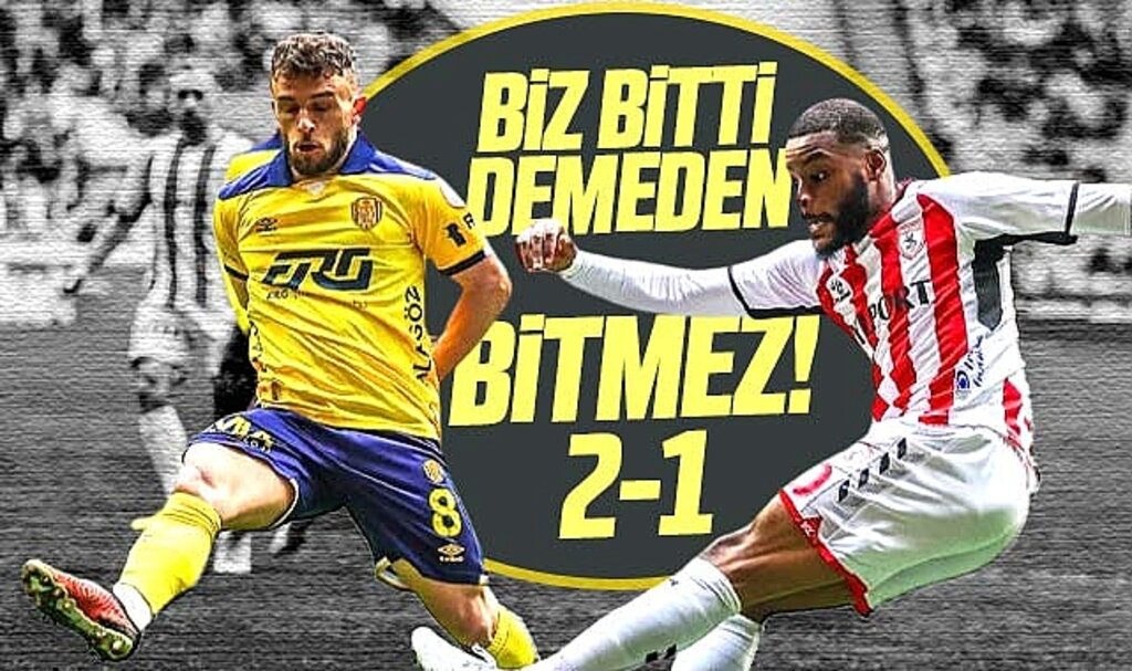 Yılport Samsunspor MKE Ankaragücü'nü 2-1 yendi