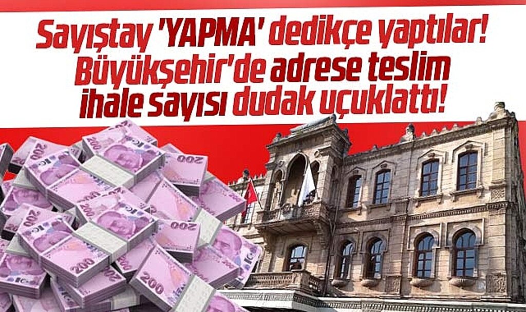 Samsun Büyükşehir Belediyesi'nin adrese teslim yaptığı ihale sayısı dudak uçuklattı