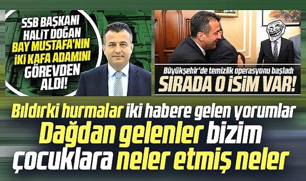 Samsun Büyükşehir'de görevden alınanların haberine ilginç yorumlar geldi
