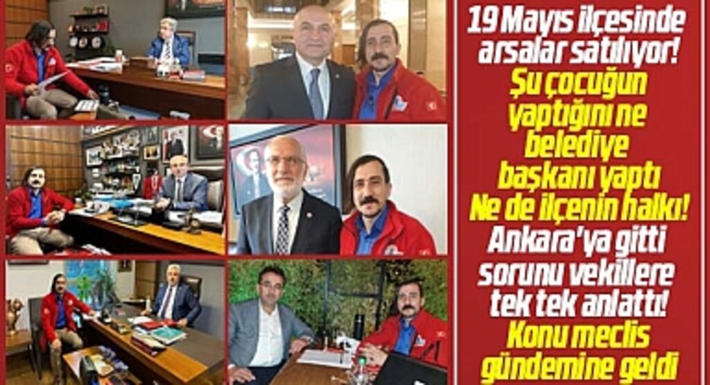 Samsun'da İbrahim Akkuş, 19 Mayıs ilçesinde ki arsa satışını TBMM gündemine taşıdı