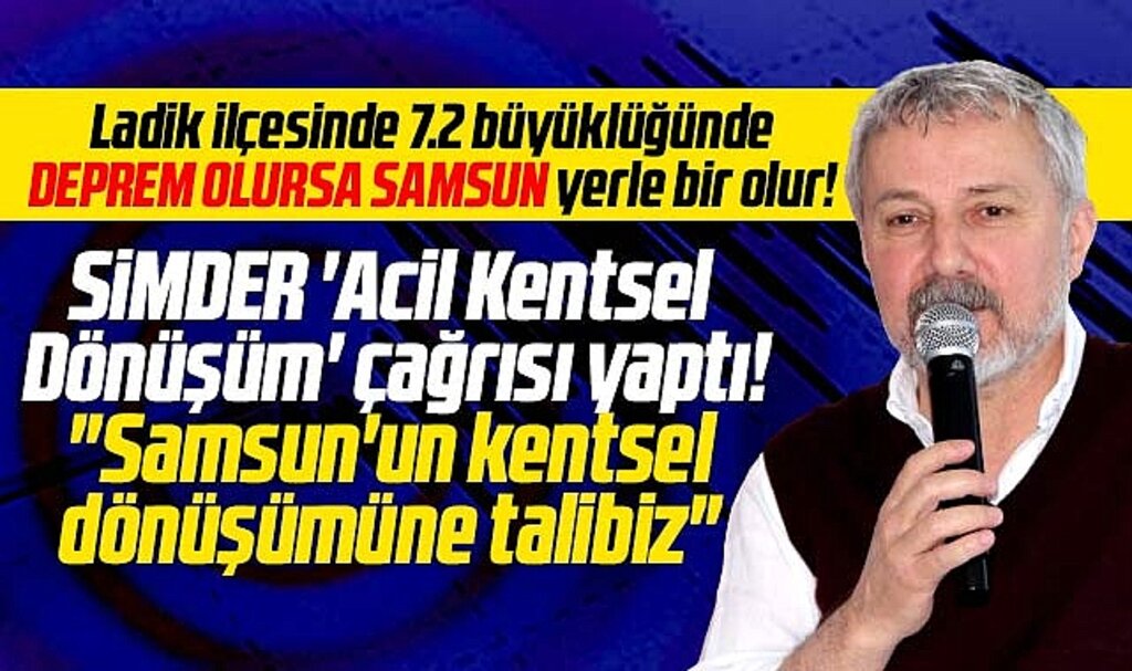 Samsun, Ladik ilçesinde 7.2 büyüklüğünde bir deprem olursa yerle bir olur!