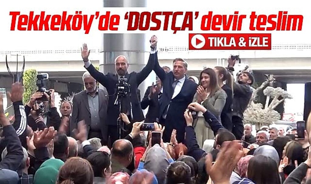 Samsun Tekkeköy'de dostça devir teslim! Hasan Togar, Mustafa Candal birbirinden özür diledi