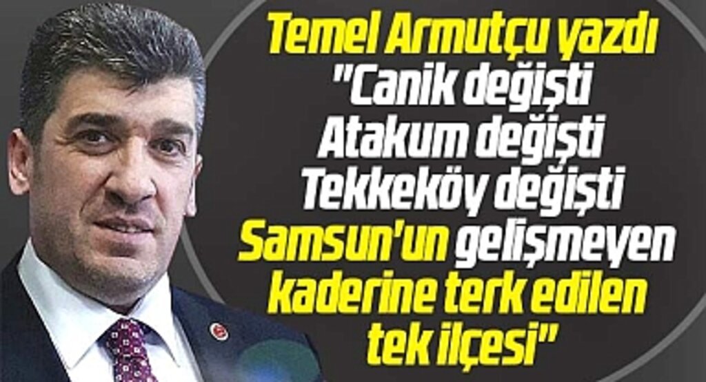 Samsun'un gelişmeyen, geliştirilmeyen tek ilçesi! Temel Armutçu yazdı