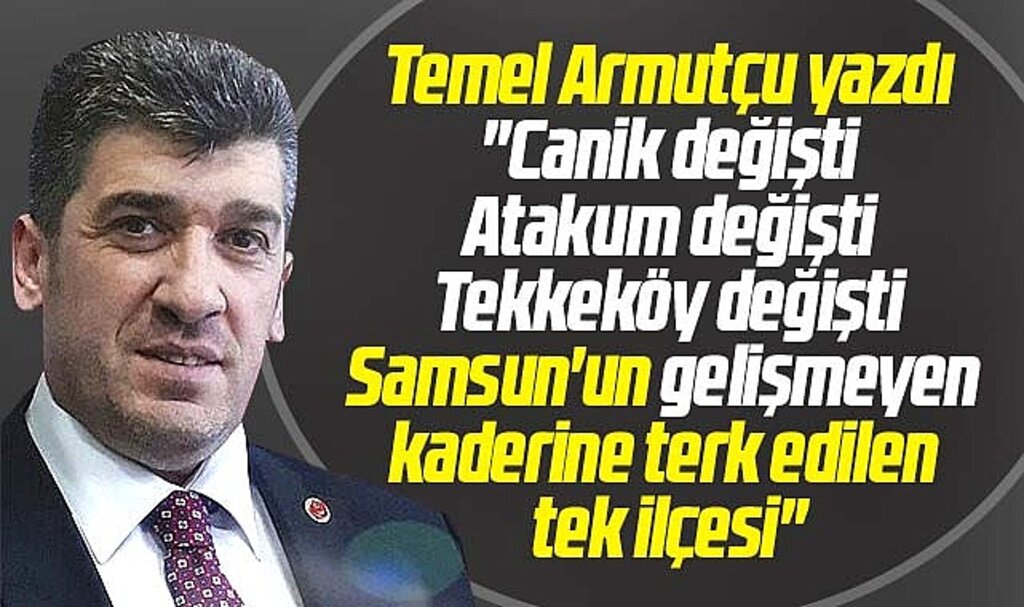 Samsun'un gelişmeyen, geliştirilmeyen tek ilçesi! Temel Armutçu yazdı