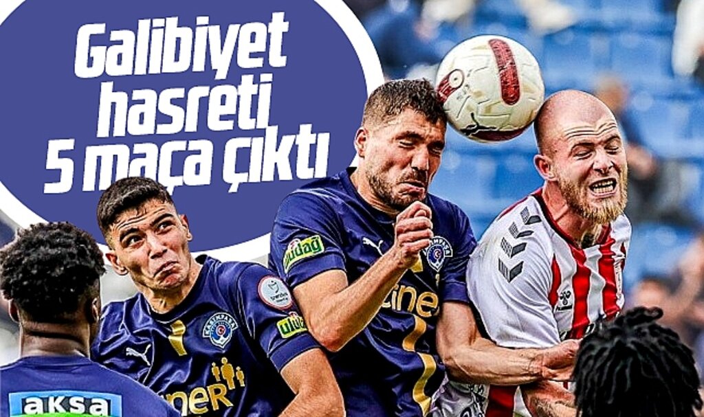 Samsunspor Kasımpaşa'ya 1-0 yenilerek galibiyet hasretini 5 maça çıkarttı