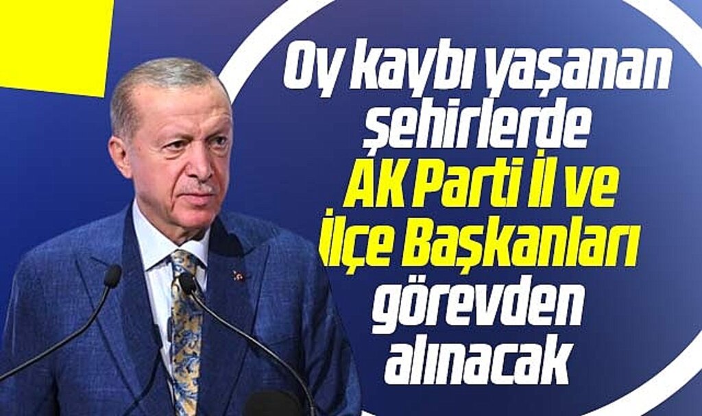 AK Parti Samsun'da il ve İlçe Başkanlarında değişime gidecek!