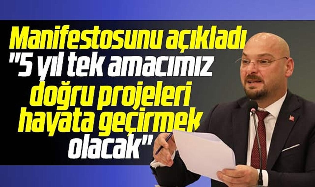 Atakum Belediye Başkanı Serhat Türkel 5 yıllık manifestosunu açıkladı!