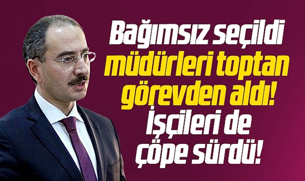 Samsun'da Çarşamba Belediye Başkanı Dündar müdürleri toptan görevden aldı