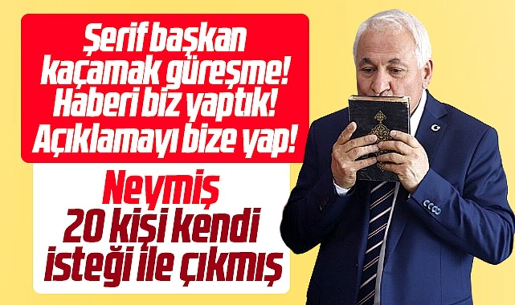 Samsun'da Kavak Belediye Başkanı Şerif Ün 20 kişinin kendi isteği ile çıktığını açıkladı