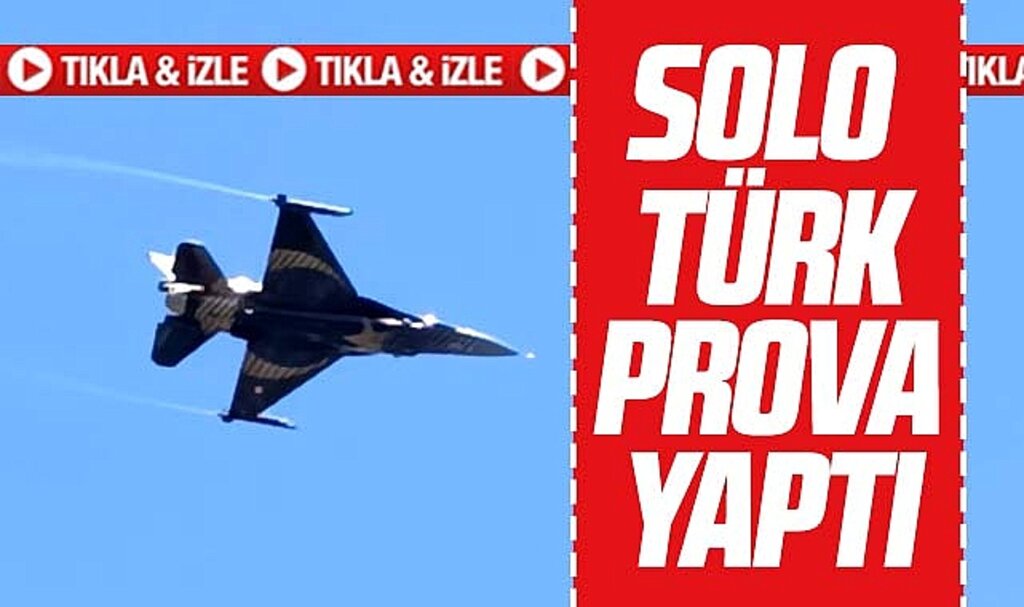 Samsun'da Solo Türk'ün 19 Mayıs provası nefes kesti