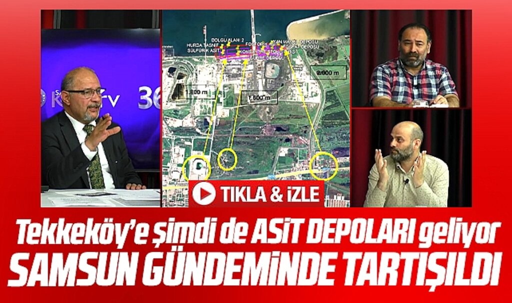 Samsun Gündemi canlı yayınında Tekkeköy'e yapılacak Asit Depoları tartışıldı