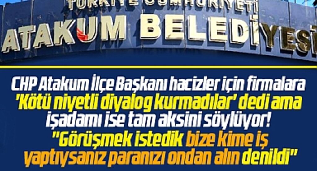 Samsun'da Atakum Belediyesine haciz olayında firma sahibi konuştu! Randevu istedik verilmedi
