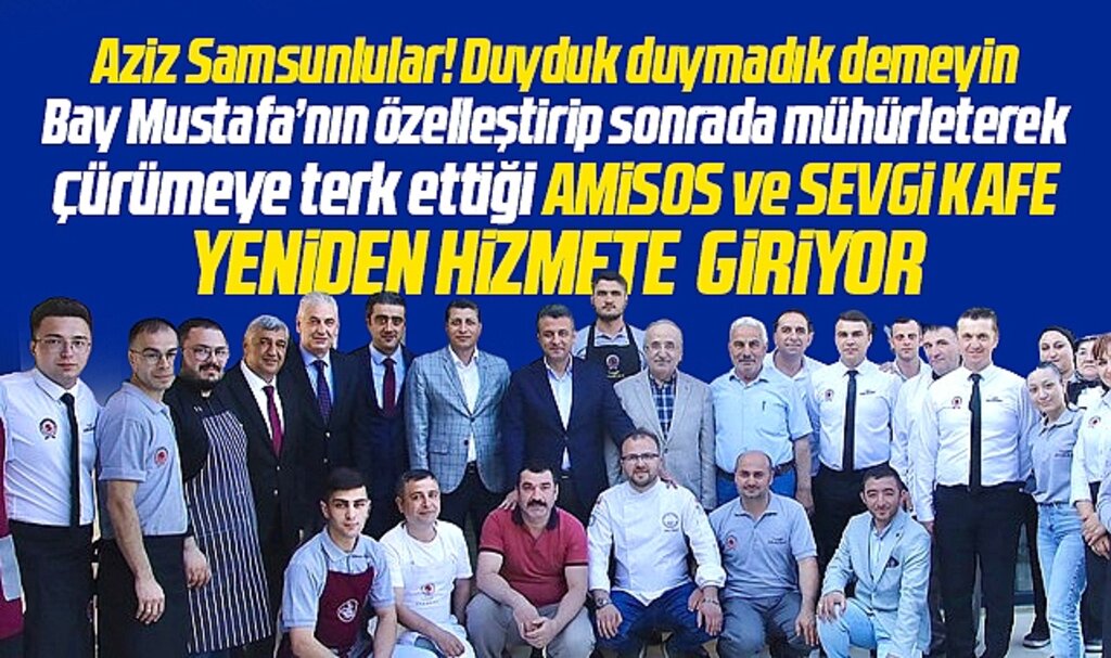 Samsun'da çürümeye terk edilen Amisos ve Sevgi Kafe o tarihte yeniden hizmete giriyor
