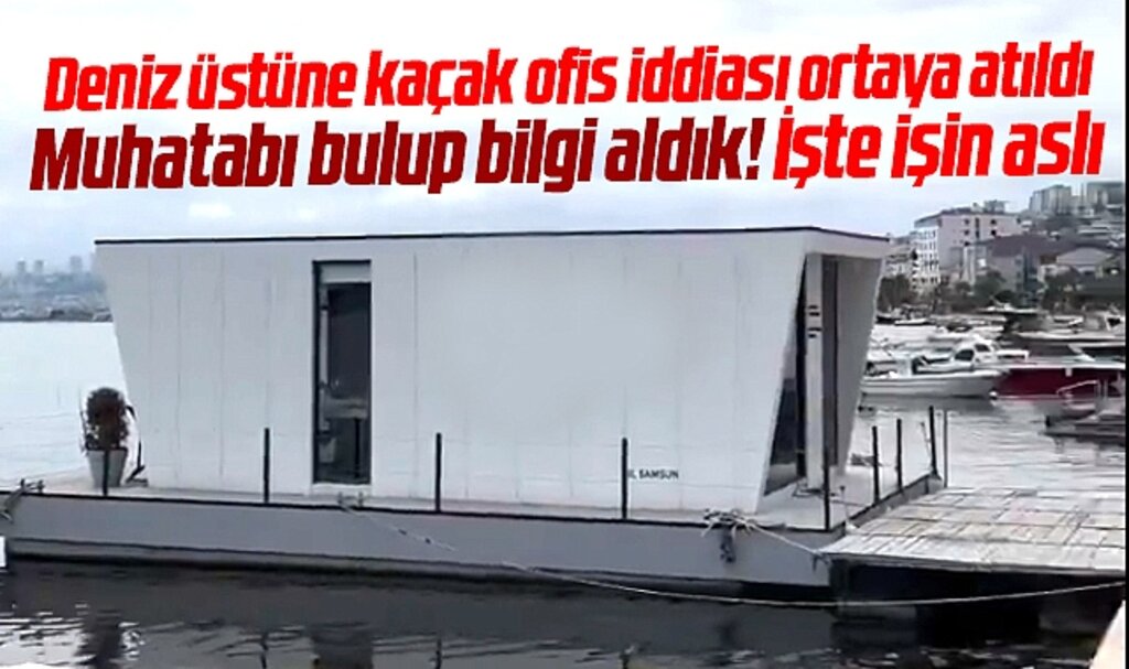 Samsun'da deniz üstüne mimarlık ofisi mi yapıldı? Mimarlık Ofisi işin aslını açıkladı