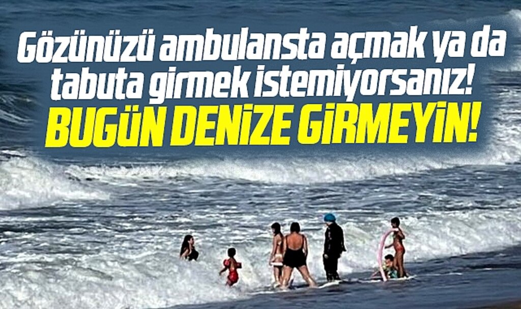 Samsunlular dikkat! Samsun Valiliği 30 Haziran Pazar günü denize girmeyin uyarısı yaptı!