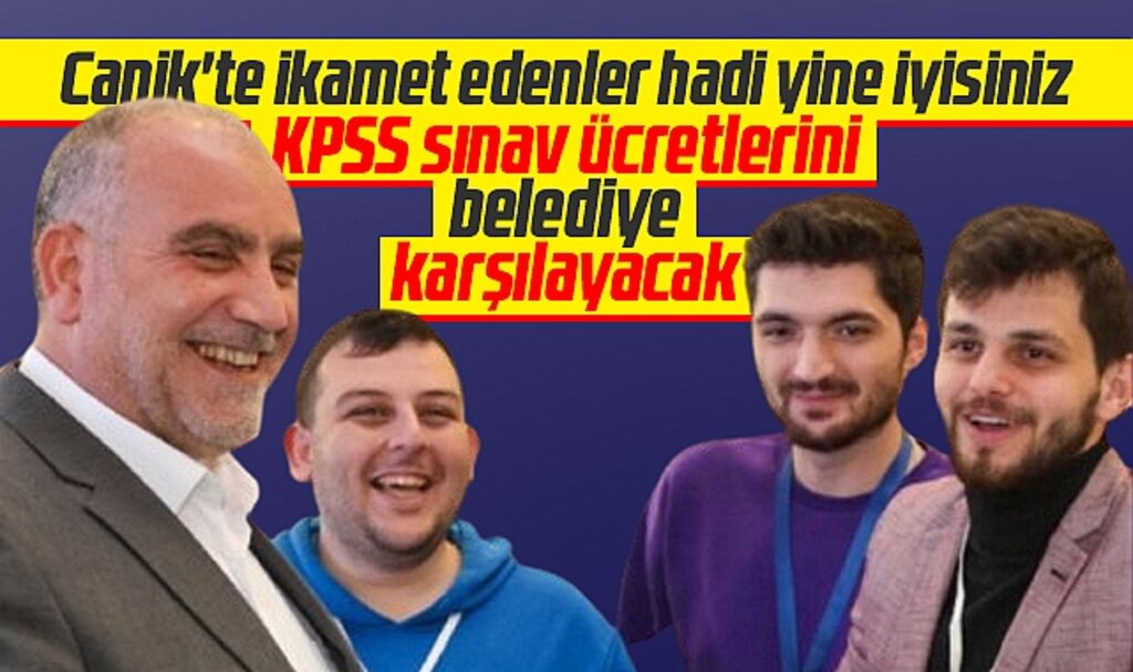 Samsun'da Canik Belediyesi 20224 KPSS sınav başvuru ücretlerini karşılayacak