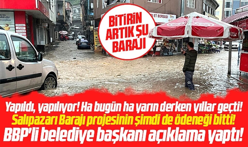 Samsun'da sel ve taşkını önleyecek Salıpazarı Barajı'nın ödeneği bitti