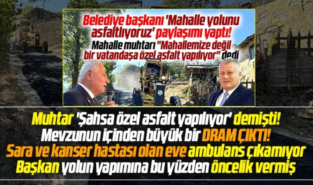 Samsun Kavak'ta tartışma konusu olan asfaltlama olayının aslı belli oldu!