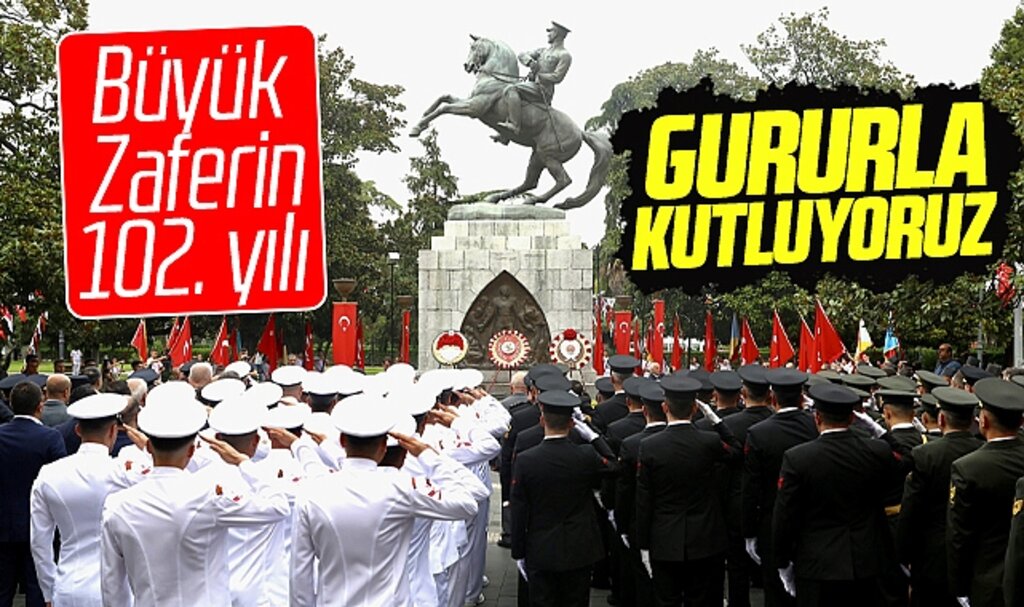 Samsun'da 30 Ağustos Zafer Bayramı'nın 102. yılı coşku ve gururla kutlandı