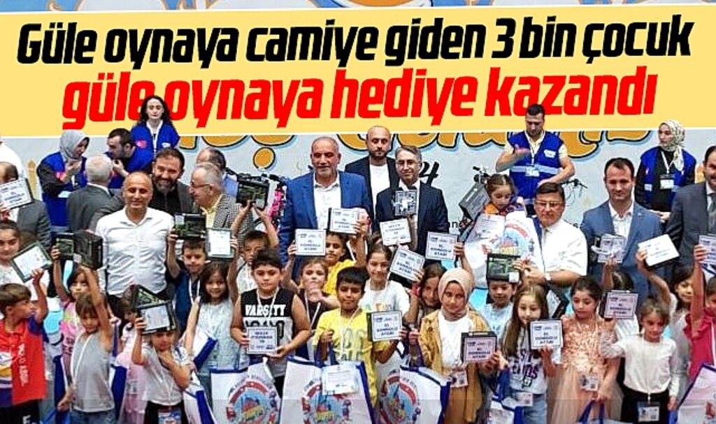 Samsun'da Canik Belediyesi 3 bin çocuğa hediyelerini dağıttı