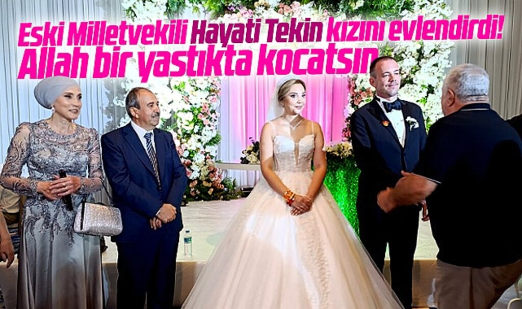 Samsun'da eski milletvekili Hayati Tekin kızı Işıl Tekin'i evlendirdi