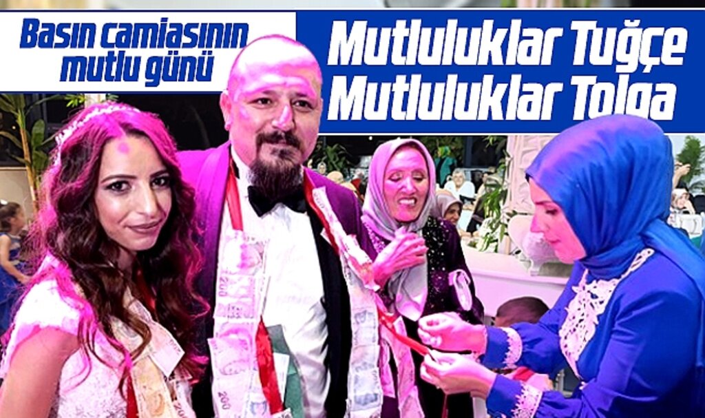 Samsun'da gazeteci Tolga Birgücü ile Tuğçe Duman dünyaevine girdi