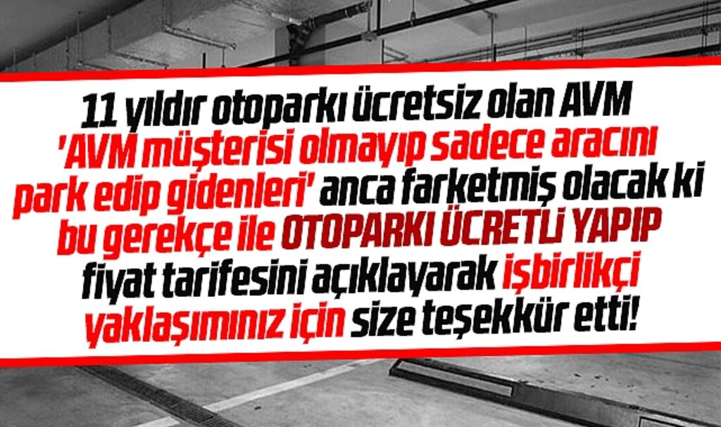 Samsun Piazza AVM otoparkı ücretli oluyor! İşte Piazza AVM otopark ücreti tarifesi
