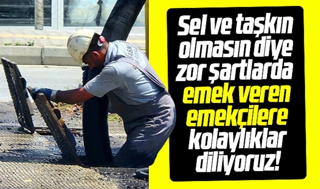 Samsun SASKİ ekipleri zor şartlarda kanal ve dere yataklarını temizliyor