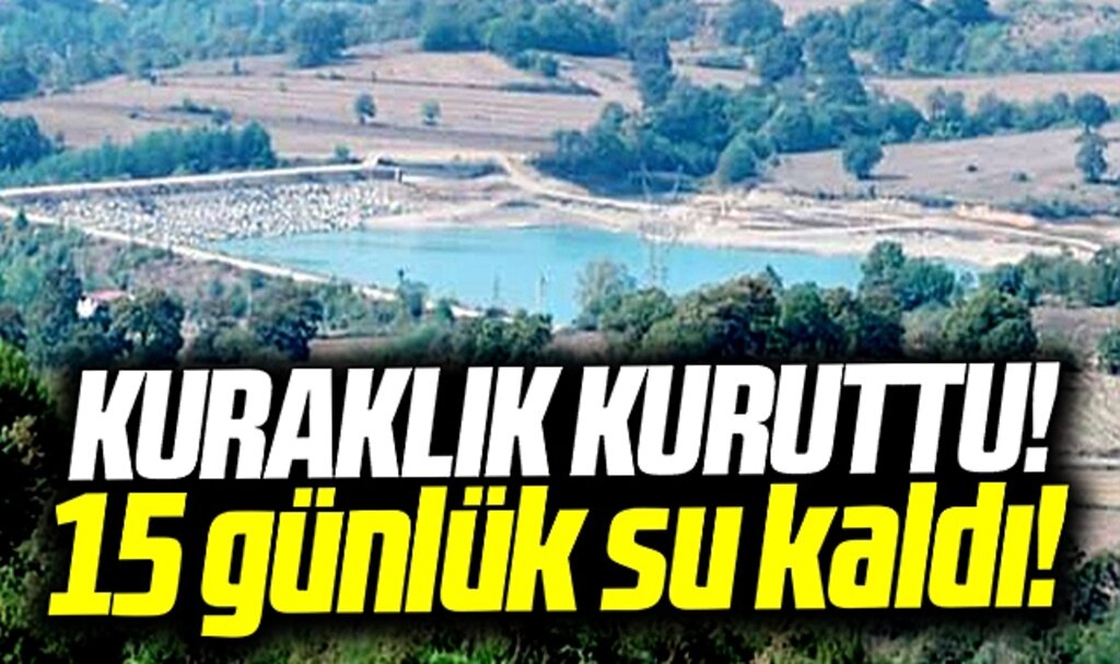 Samsun'da baraj ve göleti kuraklık kuruttu! 15 günlük su kaldı