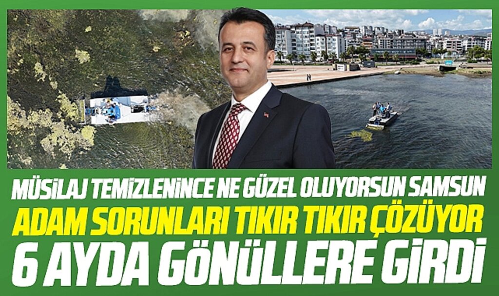 Samsun Kurupelit Marina'da müsilaj temizlenince daha güzel oldu