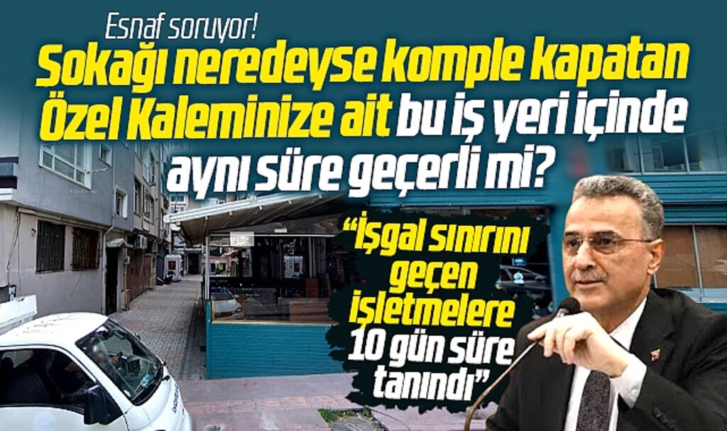 Samsun'un İlkadım ilçesinde sarı çizgi uygulaması Özel Kalem'in iş yerini gündem yaptı 