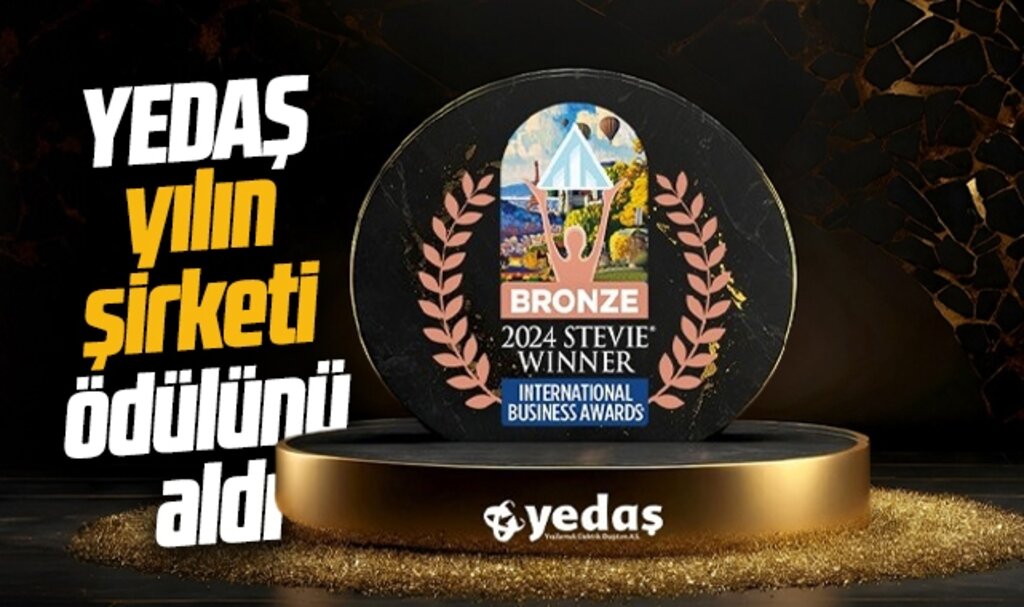 YEDAŞ, 2024 International Business Stevie Awards'ta Yılın Şirketi ödülünü aldı