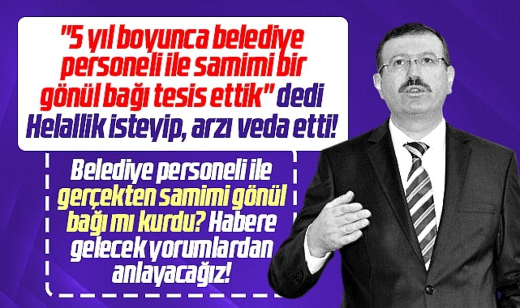 Samsun Büyükşehir'de İlhan Bayram helallik isteyerek emekliye ayrıldı