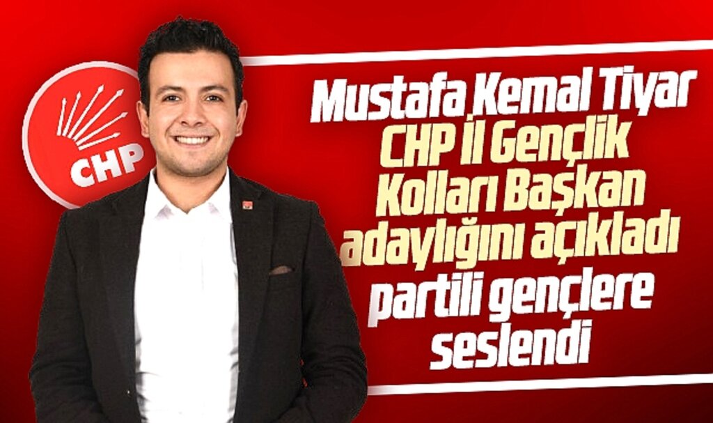 Samsun'da CHP İl Gençlik Kolları Başkan adayı Mustafa Kemal Tiyar partili gençlere seslendi