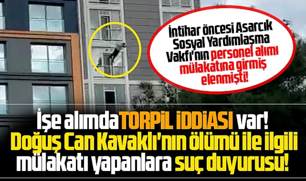 Samsun'da intihar eden PDR mezunu Doğuş Can Kavaklı'nın ölümü ile ilgili suç duyurusu