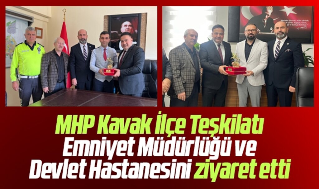Samsun'da MHP Kavak İlçe Teşkilatı Emniyet ve Devlet Hastanesini ziyaret etti