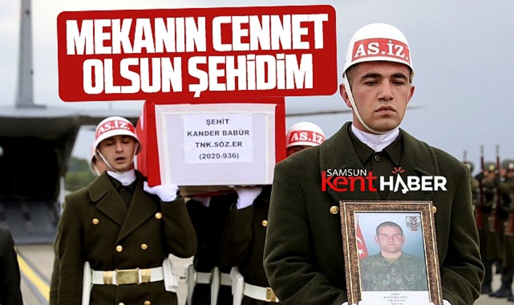 Samsun'da Şırnak'ta şehit olan er Kander Babür'ün cenezesi Terme'de toprağa verildi
