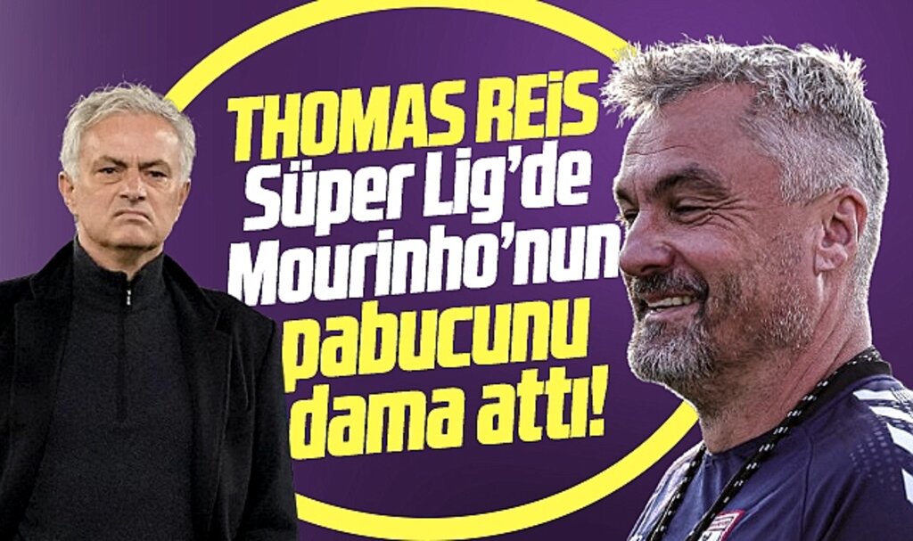 Samsunspor Teknik Direktörü Reis Mourinho'nun pabucunu dama attı