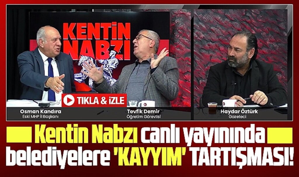 Samsun'da Kentin Nabzı canlı yayınında belediyelere atanan kayyımlar tartışıldı