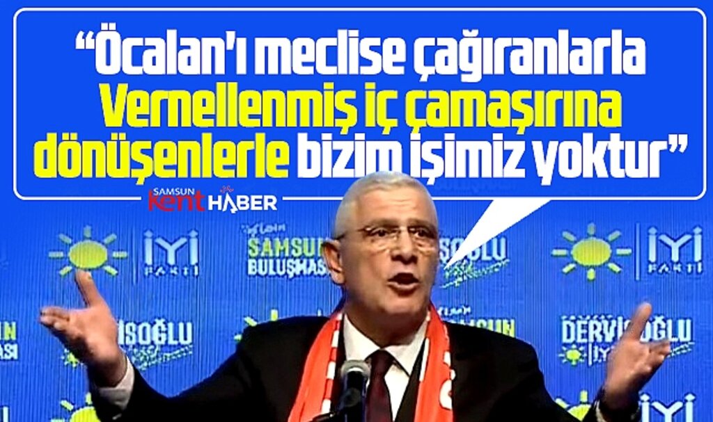 Dervişoğlu Samsun'da konuştu! Vernellenmiş iç çamaşırına dönüşenlerle işimiz yok