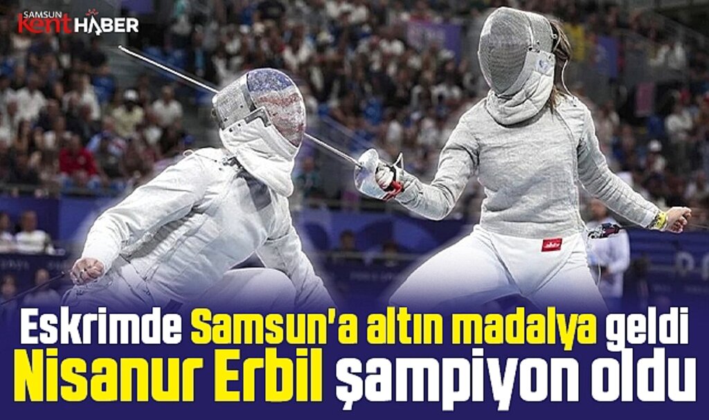 Samsun'a eskrimde altın madalya geldi! Nisanur şampiyon oldu
