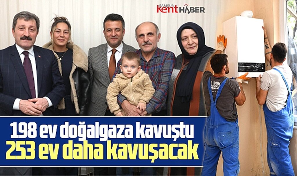 Samsun'un İlkadım ilçesinde kömürle ısınan 198 ev doğalgaza kavuştu