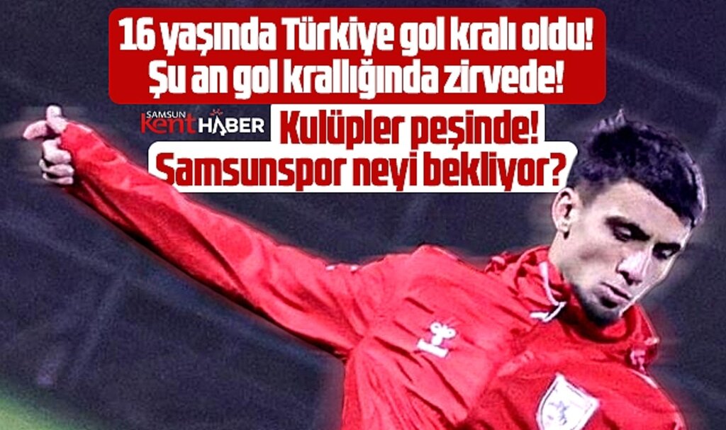 Samsunspor U19'da gol kralı Emre Köroğlu kulüpleri peşinde koşturuyor! 