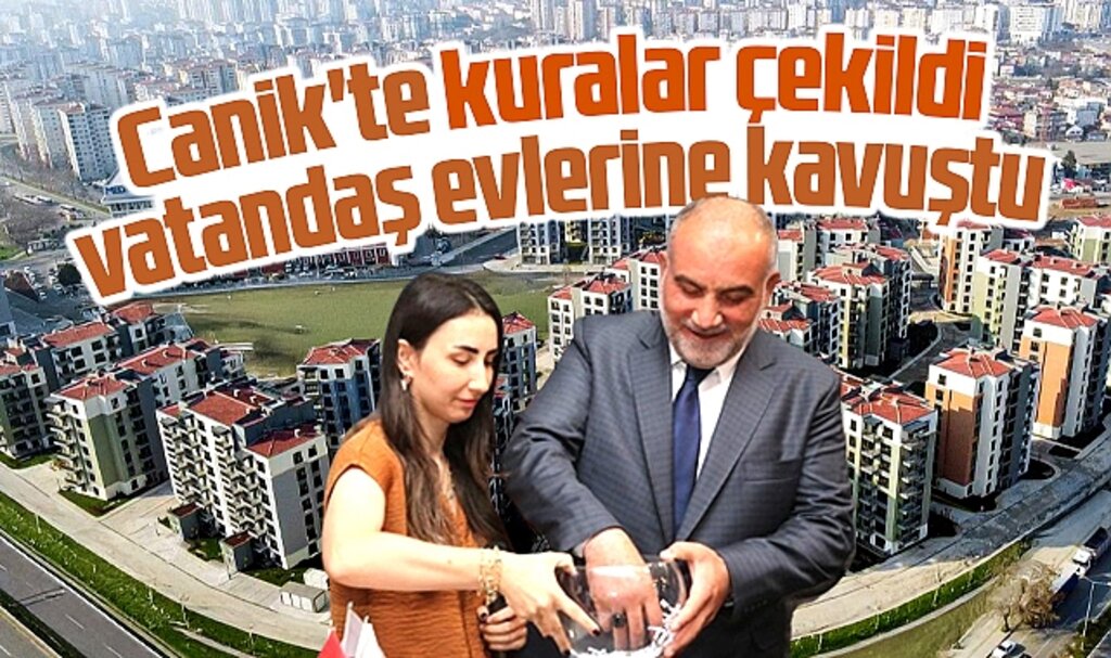 Samsun Canik'te Şehr-i Bahçe Konutlarında kura ile hak sahipleri belirlendi
