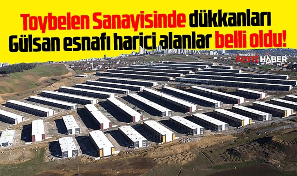 Samsun'da Toybelen Sanayi'de Gülsan esnafı harici dükkanları alanlar belli oldu