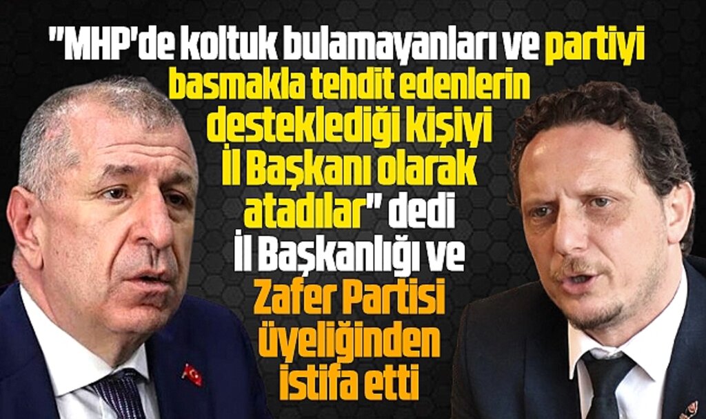Samsun'da ZP İl Başkanı Şen, Alperen Carus açıklaması yapıp partiden istifa etti