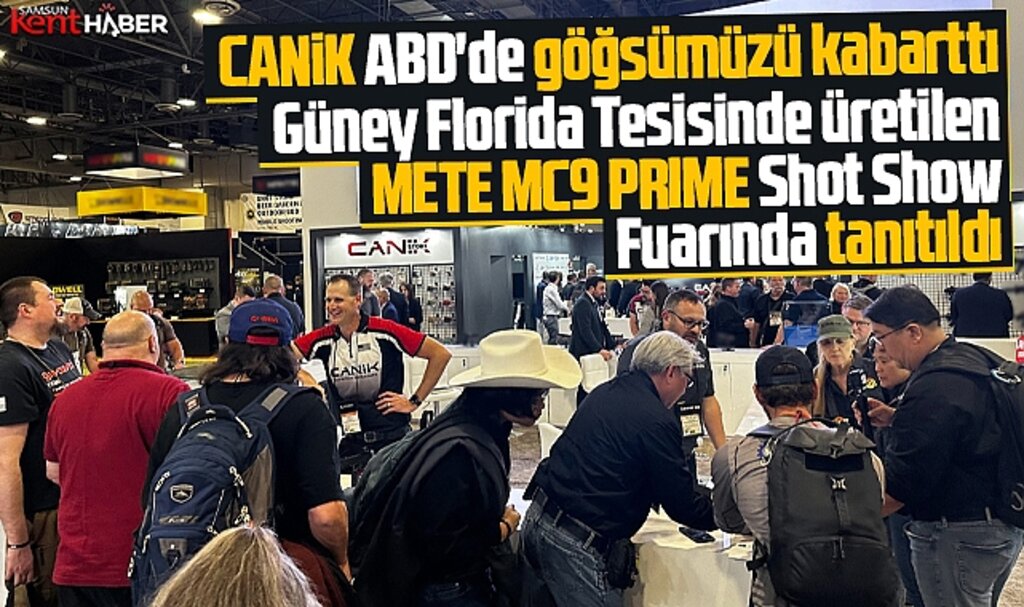 Samsun Yurt Savunma Shot Show Fuarında METE MC9 PRIME silahını tanıttı